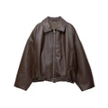 HOURS VINTAGE LEATHER BOMBER JACKET
