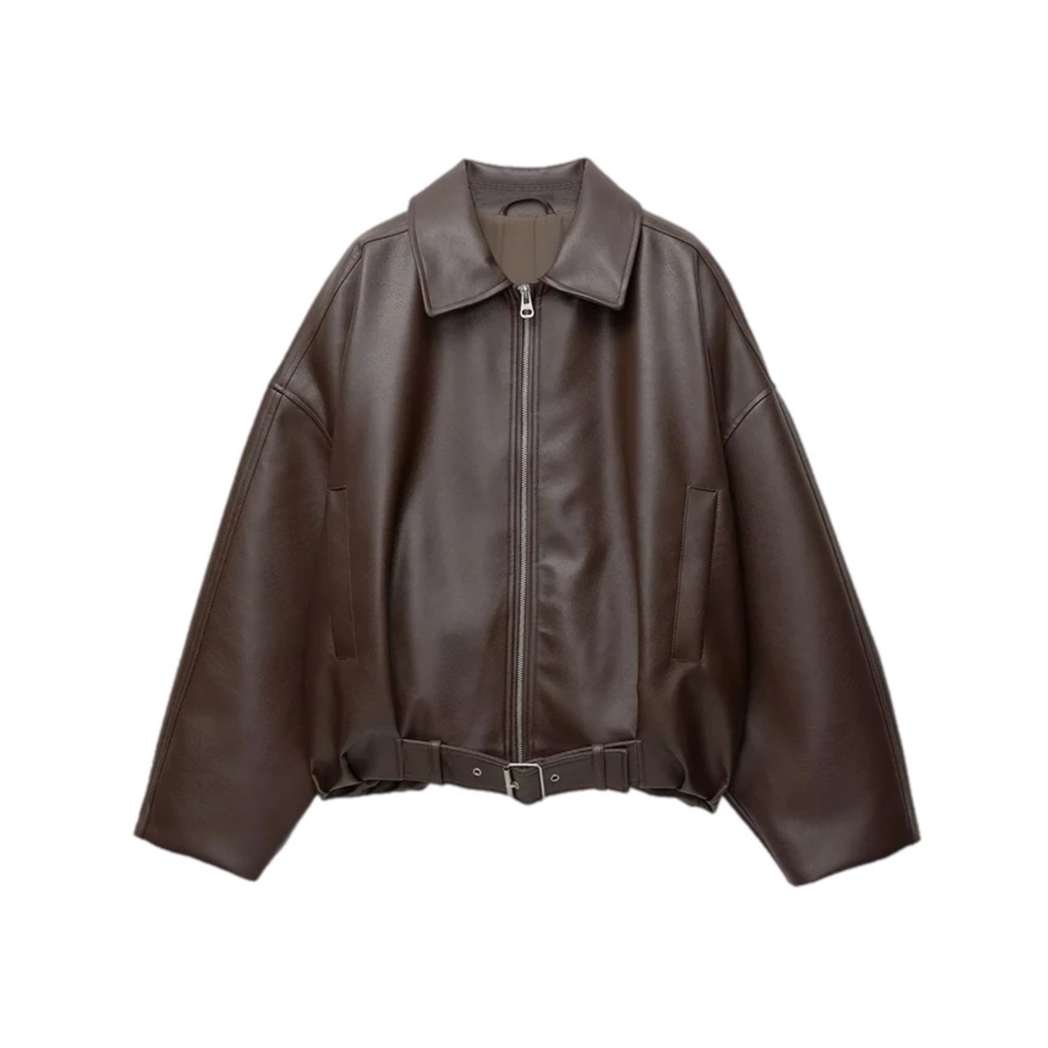 HOURS VINTAGE LEATHER BOMBER JACKET