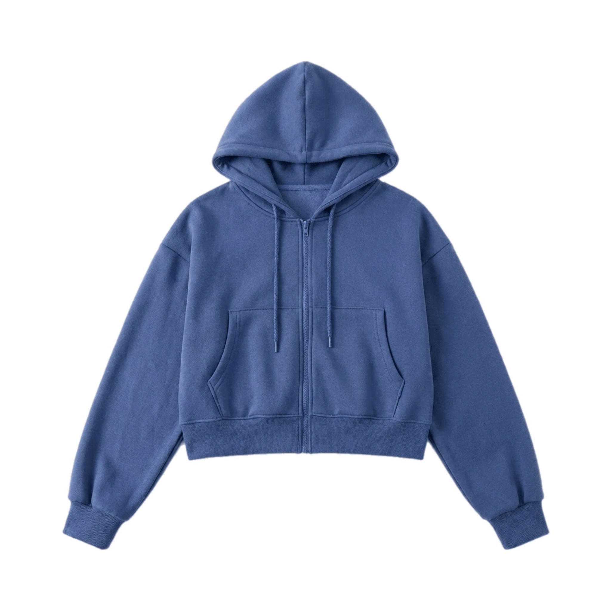 HOURS CLOUD ZIP-UP CROPPED