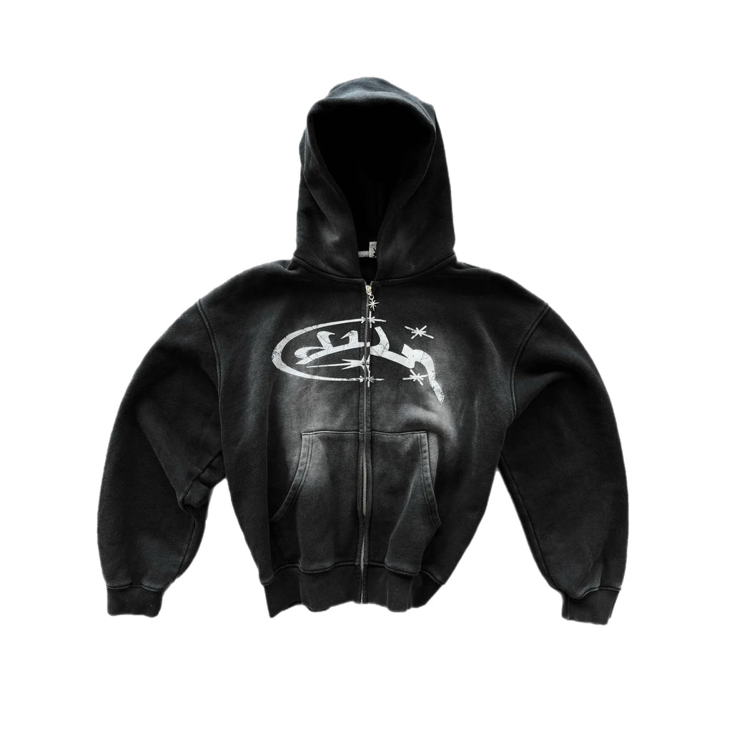 HOURS  VINTAGE ZIP UP HOODIE