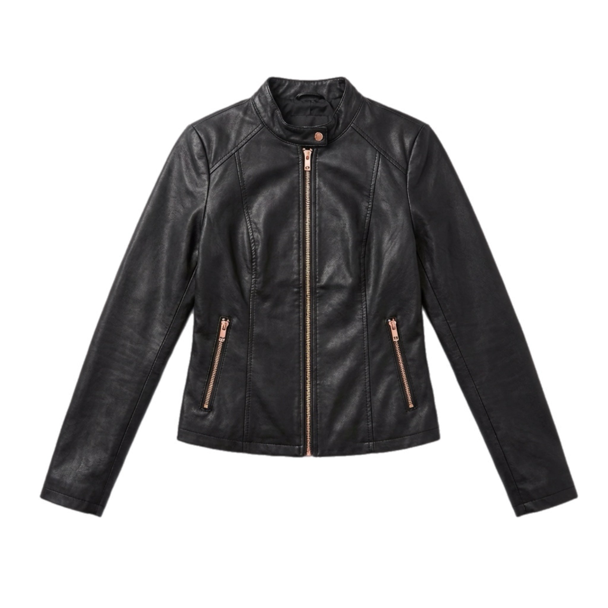HOURS LEATHER JACKET ZIPPER