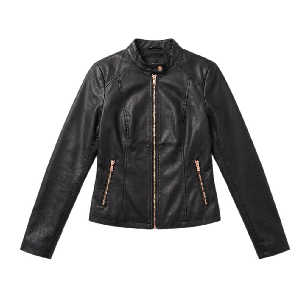HOURS LEATHER JACKET ZIPPER
