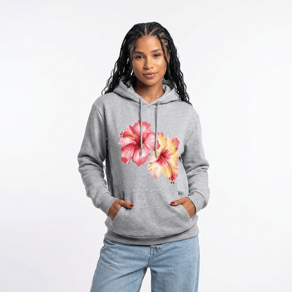 HOURS FLORAL HOODIE