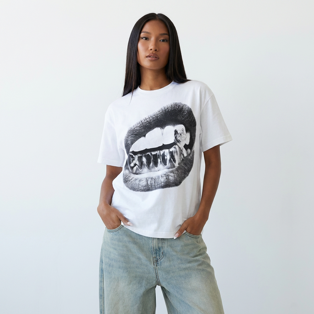HOURS BIG LIPS Y2K TEE