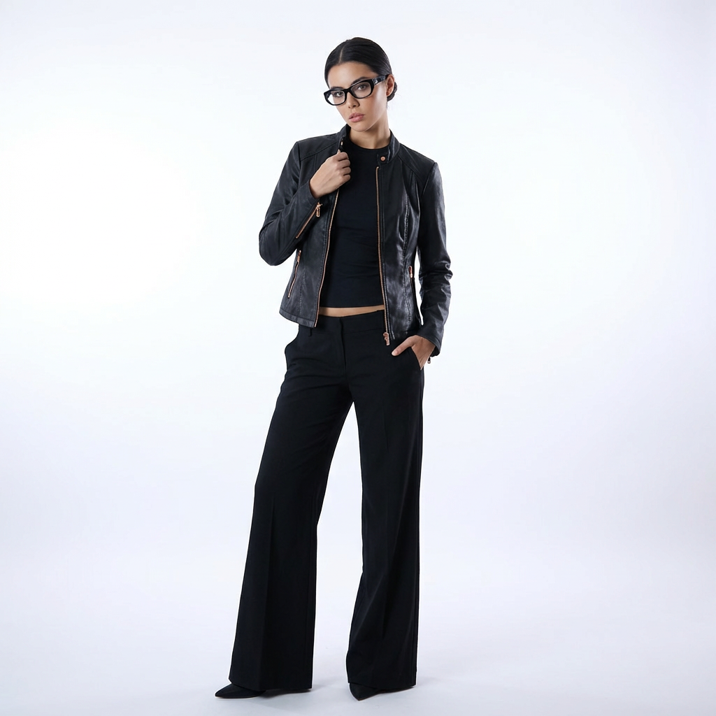 HOURS LEATHER JACKET ZIPPER